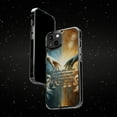 thumbnail image 6 of DistinctInk Clear Hybrid Case for Apple iPhone 13 Mini (5.4" Screen) - Romans 5:1 - Raised Bezel Screen Guard, 6 of 8