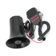 thumbnail image 3 of 115dB 12V 7 Sound Car Truck Loud Horn Warning Alarm Megaphone Siren Round Speaker With Microphone Function Air Horn Kit For Truck SUV VAN Boat Motorcycle, 3 of 7
