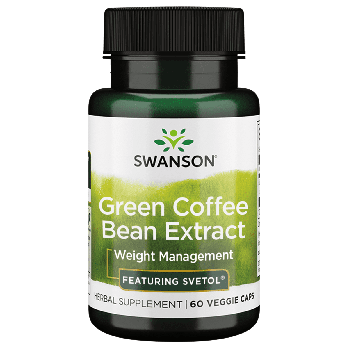 Swanson Green Coffee Bean Extract - Featuring Svetol 200 mg 60 Veggie Capsules