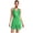 Green, variant on Women's Shiny Rhinestone Latin Dance Dress Sleeveless Tassel Samba Tango Ballroom Dance Dress Navy Blue S