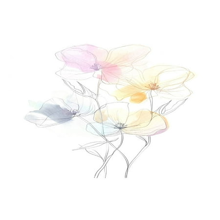 

Ryvnso 1 Piece Placemats Watercolor Flower Dining Mats Heat-Resistant Non-Slip Washable Table Mat