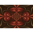 thumbnail image 1 of Ahgly Company Machine Washable Indoor Rectangle Transitional Red Brown Area Rugs, 5' x 8', 1 of 7