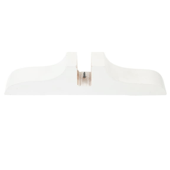 White Curtain Fixed Screen Feet Room Divider Support Base Office