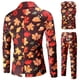 thumbnail image 4 of Traje de Acción de Gracias Para Hombre, Chaqueta Estampada A La Moda, Chaleco Y Pantalones de Traje, Conjunto de Tres Piezas Odeerbi ODB204810, 4 of 9