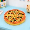thumbnail image 4 of Imitation Pizza Bread Cutting Interest Kitchen Cooking Children Puzzle Play House Plastic Pizza Cake Toy, 4 of 6