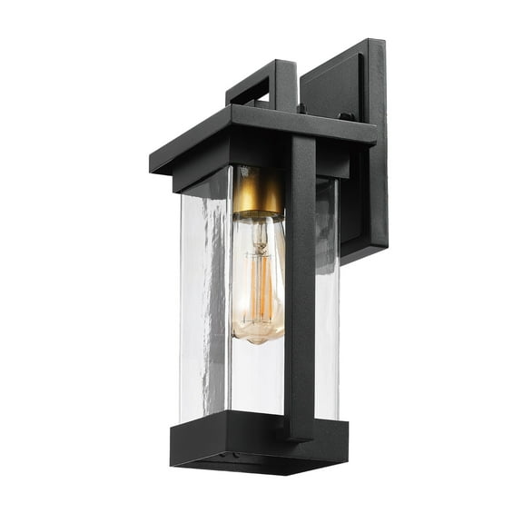 Globe Electric 91005238 Gia 13" Tall Outdoor Wall Sconce - Black