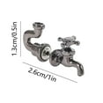 thumbnail image 3 of 1 Pair Creative Faucet Stud Earrings Vintage Punk Water Pipe Faucet Earrings Jewelry for Women Men Gifts, 3 of 6