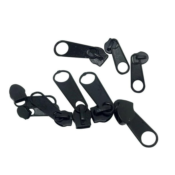 Kit de reparación de cremallera de 9 piezas Cremallera de repuesto de reparación de cremallera larga de metal