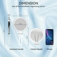 thumbnail image 3 of B Beauty Planet Magnifying Mirror, 30X Hand Mirror With Handle For Travel Magnifying Mirror, Handheld Magnifying Mirror With Double Side 30X1X Magnification, 30X Handheld Mirror For Eyes Makeup 5 In, 3 of 8