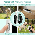 thumbnail image 5 of 3000FT Dog Training Collar with Remote,Waterproof Electric Collar with Beep, Vibration(0-99), Safe Shock(0-99), Rechargeable E-Collar for Small Large Dogs, 5 of 13
