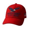 thumbnail image 3 of TOWED22 250 Anniversary USA Hat, America 250th Anniversary USA Hat Eagle Printed Patriotic Hats Adjustable Baseball Cap B, 3 of 6