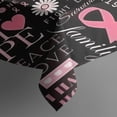 thumbnail image 3 of Pink Breast Cancer Awareness Pattern Rectangle Tablecloth 60"x84",Waterproof Polyester Rectangle Table Cloth, Wipeable Spillproof Polyester Tablecloth for Dining, Camping, Indoor and Outdoor, 3 of 5