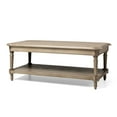 thumbnail image 2 of Maven Lane Pullman Traditional Wooden Coffee and Side Table Set, Antiqued Grey, 2 of 12
