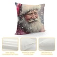 thumbnail image 4 of Orinice Santa Claus Snow Graphic Decorative Cushion Throw Pillow Cover, Winter High-Quality 1PC for Home Couch Living Room Bed Sofa Bedroom, Christmas for Car, Durable Material 22x22in, 4 of 5