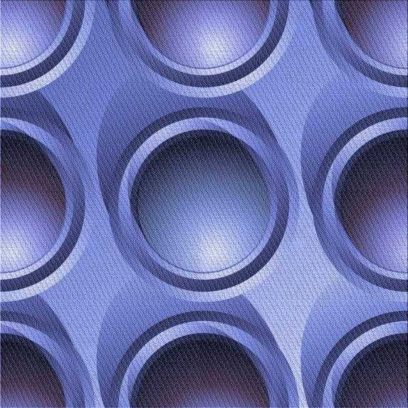 Ahgly Company Indoor Square Patterned Sky Blue Dress Blue Area Rugs, 5' Square