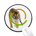 thumbnail image 1 of feline Tigre Féroce Tapis de Souris Bureau Rond Tapis pour Ordinateur, 1 of 2