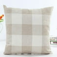 thumbnail image 2 of TOWED22 Lattice Sofa Bed Home Decor Pillow Case Cushion Cover (Beige), 2 of 2