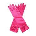 thumbnail image 3 of One Size Kids Long Satin Gloves with Bow Decor Dress Up Gloves, 3 of 3