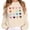 Beige, variant on PMVFHDE Women's Fashionable Casual Printed Long Sleeved Round Neck Sweatshirt Top Beige,S