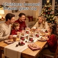 thumbnail image 6 of Christmas Wine Glasses Crystal Embellished Glass Cups Hand Decorated Drinking Cups Snowflake Art Glass Holiday Home Table Decor, 6 of 6