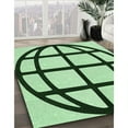 thumbnail image 3 of Ahgly Company Machine Washable Indoor Rectangle Transitional Medium Forest Green Area Rugs, 8' x 12', 3 of 7