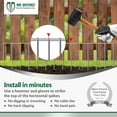 "EasyInstall Dig Defence 10Pack Large Animal Barrier, Galvanized