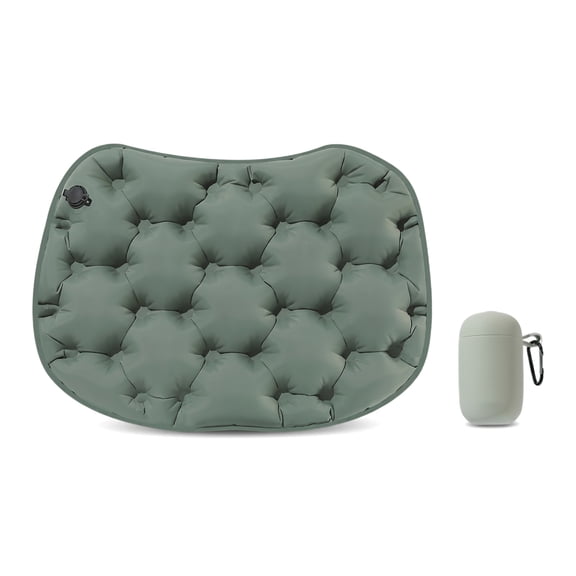 Inflatable Seat Cushion with Press Inflation – Portable Air Cushion for Travel, Camping & Hiking
