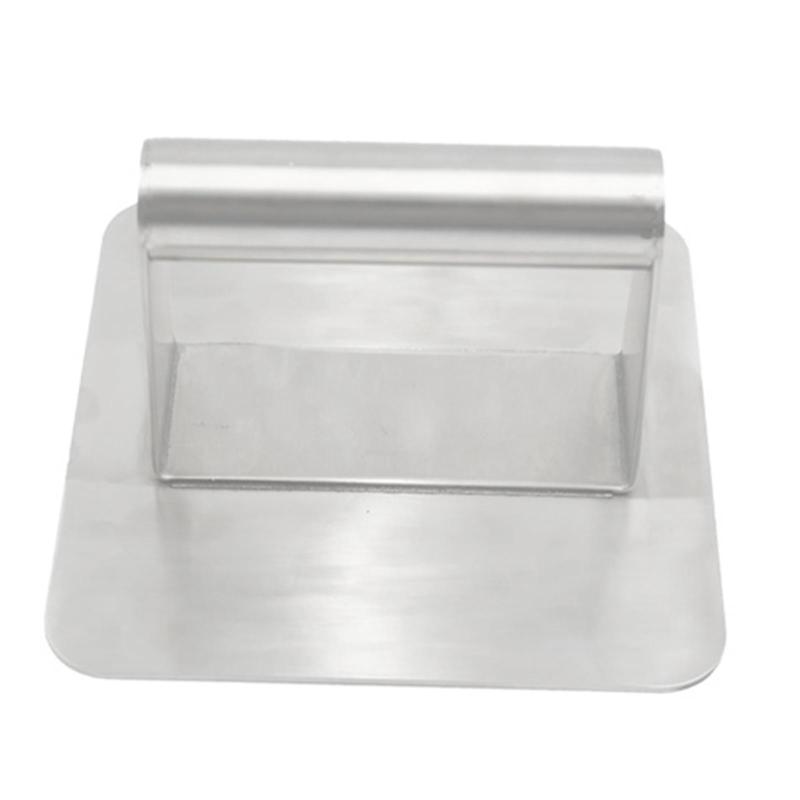 Grill Press 304 Stainless Steel 5.5” Bacon Presser Spatula Burger Press