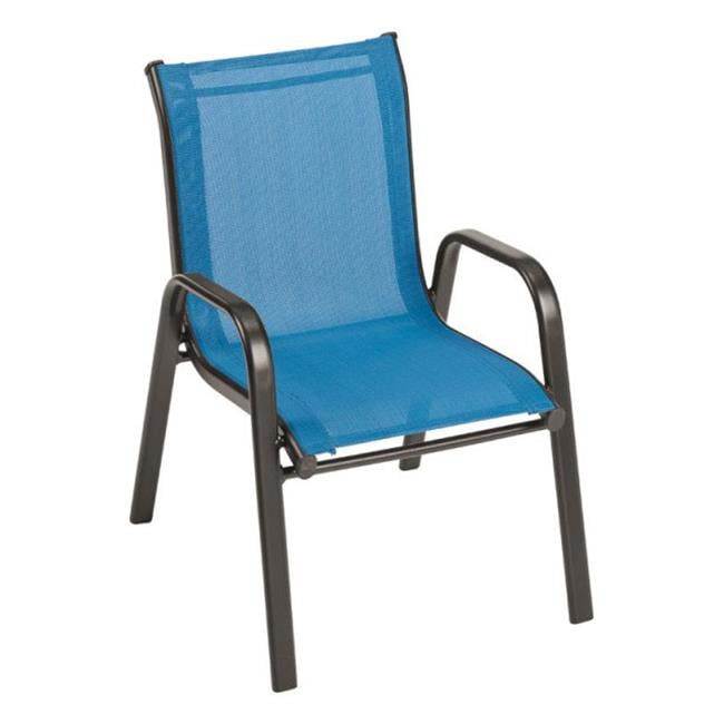 GSI Homestyles CY4008SBKCY014 Riviera Sling Kiddie Stack Chair - Blue