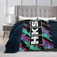 thumbnail image 4 of Hks Japanese Aftermarked Car Parts Fleece Blanket, Very Soft Microfiber Flannel Blanket for Couch Warm and Cozy for All Seasons, 4 of 6
