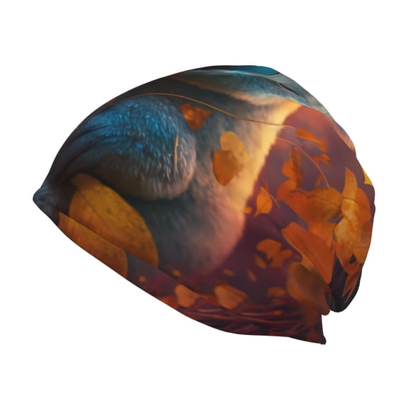 Xecao Forest Koala Print Knit Hat,Winter Beanie for Men Women, Beanie Soft Warm Ski Stocking Cuffed Cap