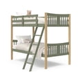thumbnail image 3 of Storkcraft Caribou Twin over Twin Bunk Bed, Olive with Natural, 3 of 10