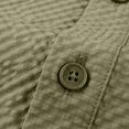 thumbnail image 7 of Bxsruta Men's Pullover Shirts Long Sleeve Half Button Down Tops with Pockets Textured Casual Workwear, 7 of 7
