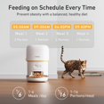 thumbnail image 2 of Yuposl Comederos Automáticos Para Gatos - Dispensador De Comida Para Gatos De 2L Comedero Automático Para Mascotas Temporizado Fácil De Usar Con Más De 180 Días De Duración De La Batería 1-6 Comidas C, 2 of 5
