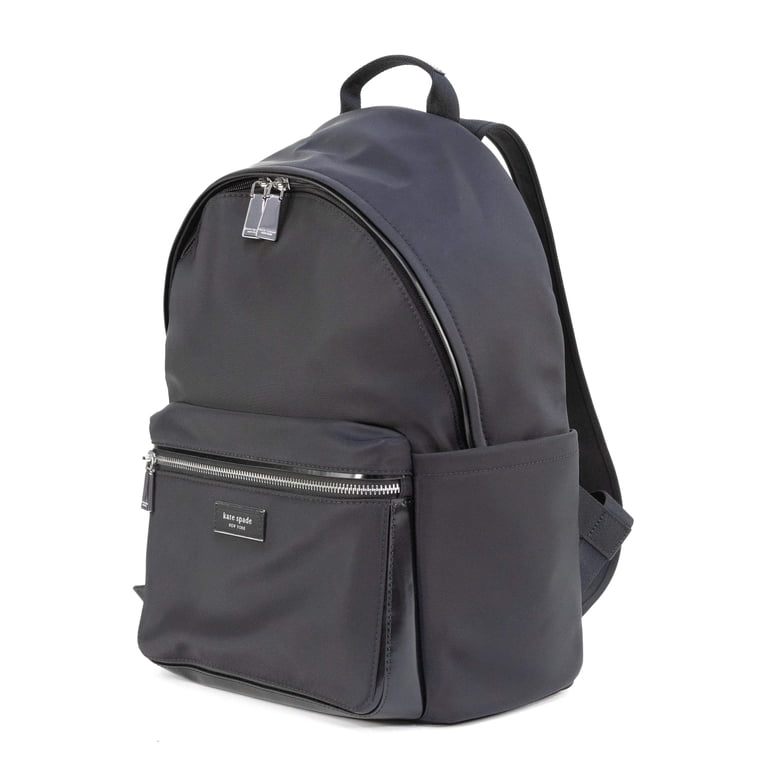 Kate Spade New York Sam Icon Black Quilted Nylon Backpack Medium Travel Bag Sam Icon Ksnyl Nylon Medium Backpack | Kate Spade GB main image 3