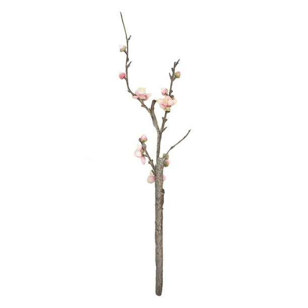 Ramo de flores de sebo de ciruelo de simulación Arreglo floral Sebo de ciruelo artificial Rosa