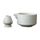 thumbnail image 2 of Cuenco para matcha y soporte para batidor, cuenco de cerámica para té, artesanía japonesa creativa tradicional Blanco, 2 of 9