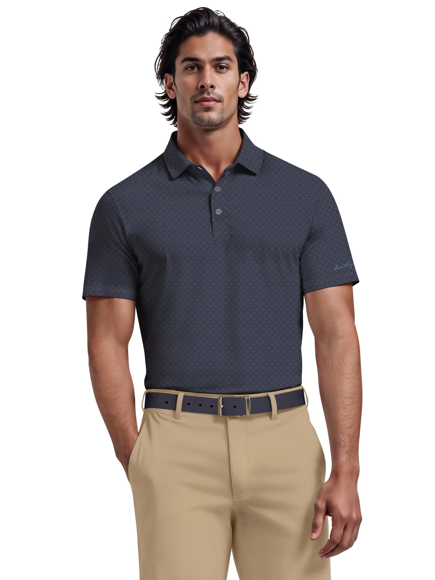 golf mock turtleneck short sleeve