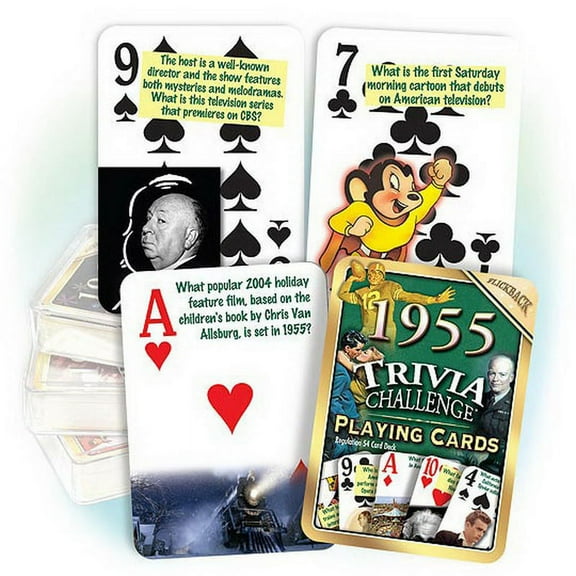 Partypro PC1955 1955 Trivia Playing Cards