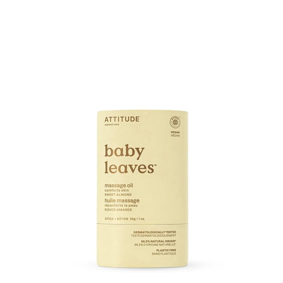 ATTITUDE baby leaves, Massage Oil, Sweet Almond, 30 g