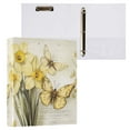 thumbnail image 2 of joogoo Retro Butterfly Hardcover 3 Ring Binder 1.5" Round Rings Interior Pockets Binders Organizer 2 Pack, 2 of 9