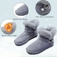 thumbnail image 2 of Snow Boots for Women Warm Fur Lined Winter Boots Comfortable Anti-slip Short Boot Slip on Outdoor Booties, 2 of 6