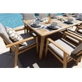 thumbnail image 4 of Laguna 9-Piece Eucalyptus Wood Outdoor Patio Furniture Dining Set W/Dining Table and 8 Dining Armchairs, 4 of 7