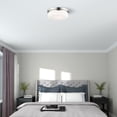 thumbnail image 2 of Livex Lighting Stratus 3-Light Metal & Glass Ceiling Mount in Polished Chrome, 2 of 9