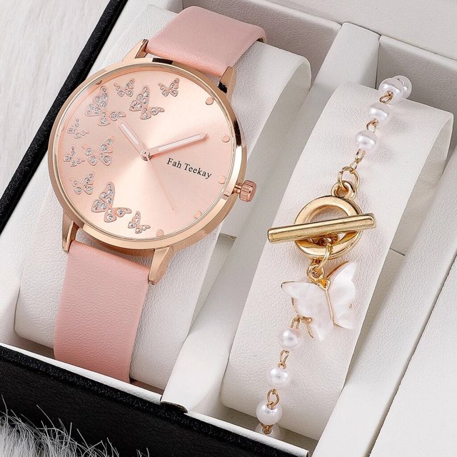 Relojes de marca Gaiety para mujer, relojes de cuero con vestido de oro rosa para mujer, relojes de diseño de marca de lujo para mujer, relojes sencillos de moda para mujer Tan Jianjun unisex
