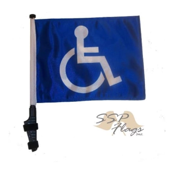 Handicap Golf Cart Flag EZ On & Off Bracket