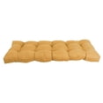 thumbnail image 3 of 51-inch by 19-inch Tufted Solid Microsuede Bench Cushion Yellow-Color, 3 of 3