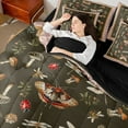 thumbnail image 4 of Homewish Boys Girls Animal Moth Ladybug Dragonfly Twin Bedding Sets 7-Piece,Botanical Floral Mushroom Bedding Comforter Set Microfiber,Retro Vintage Aesthetic Breathable Sheet Sets, 4 of 8
