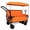 Orange, variant on 3-in-1 Folding Wagon Cart with Bench Seat & Canopy, 500lbs Heavy-Duty, 180L All-Terrain Utility Wagon for Camping Beach Sports Garden, Black