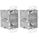 thumbnail image 1 of Caja de interruptores eléctricos metálica Airmont de 6,35 x 10,72 x 6,68 cm, paquete de 2, 1 of 9
